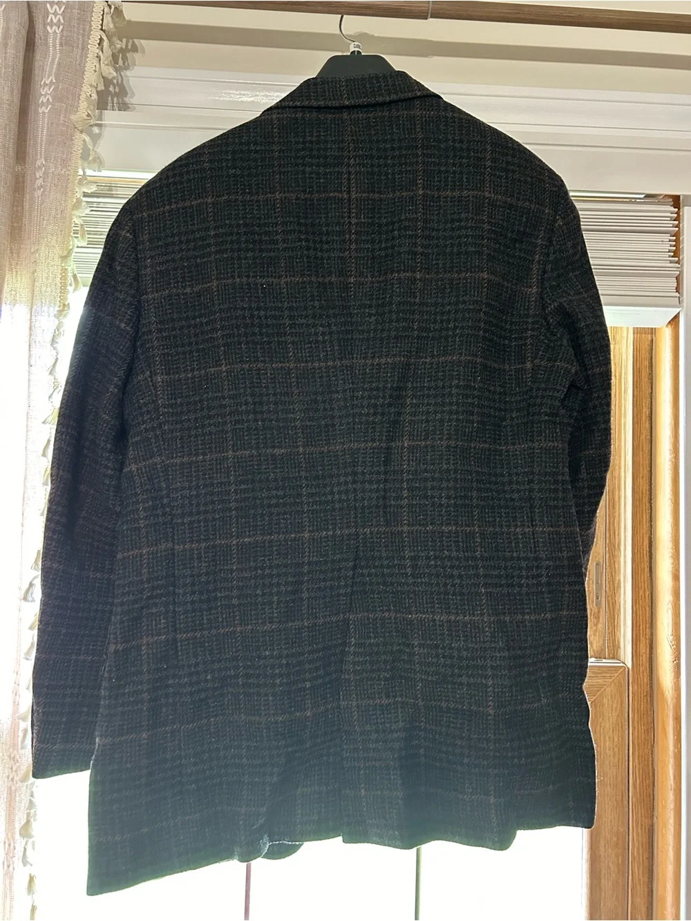 Austin Reed Brown Plaid Wool Sport Coat